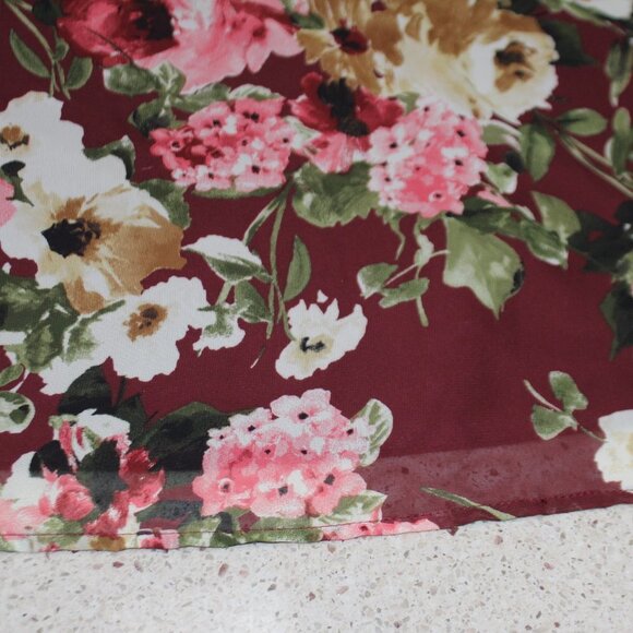 NWT Francesca's Blue Rain Floral Sleeveless V-neck Dress - Picture 11 of 14